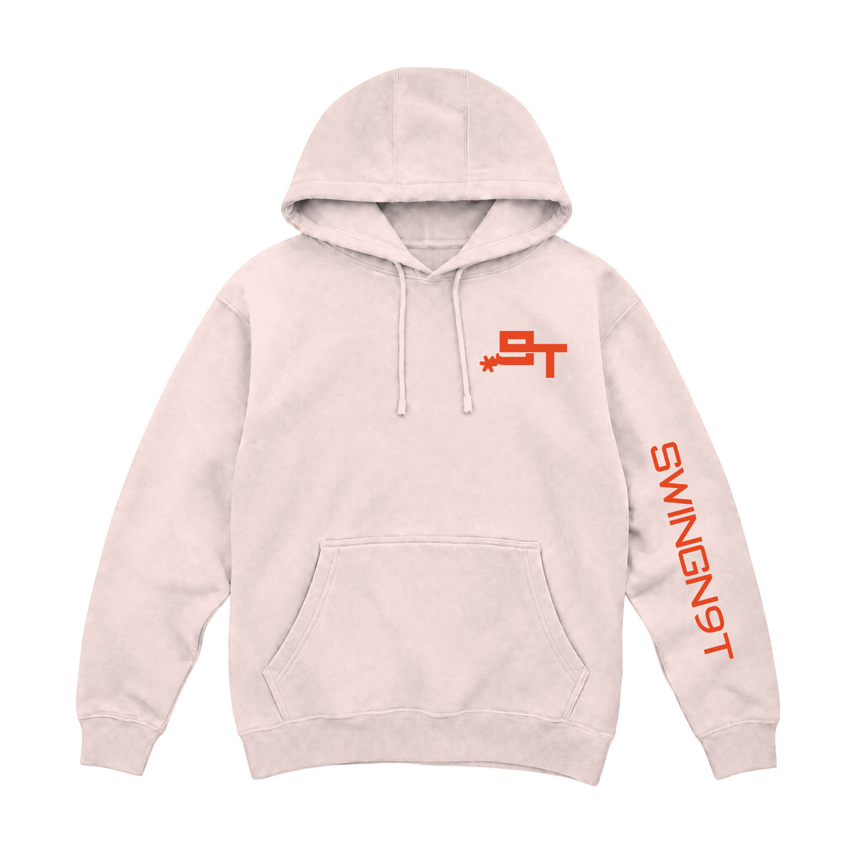 Cowboy Guts Hoodie / Pale Pink / front on white