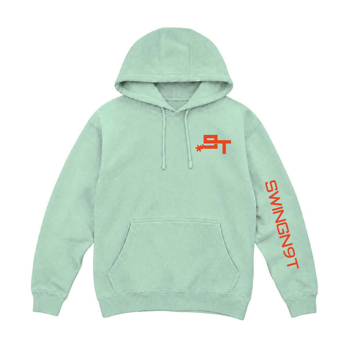 Cowboy Guts Hoodie / Seafoam / front on white