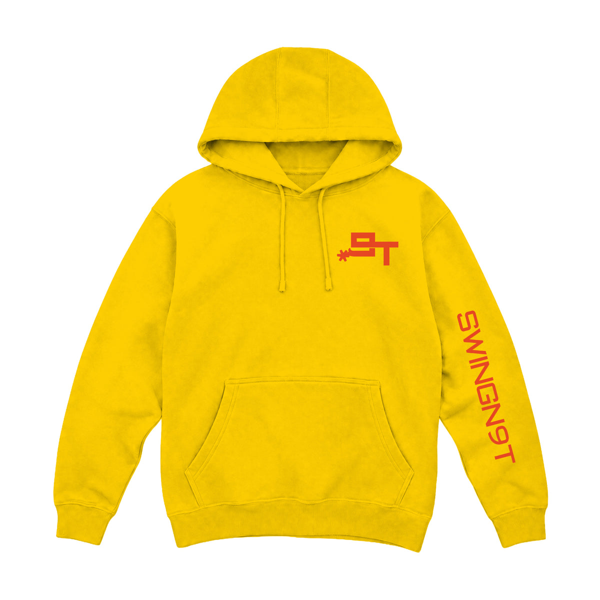 Cowboy Guts Hoodie / Lemon / front on white