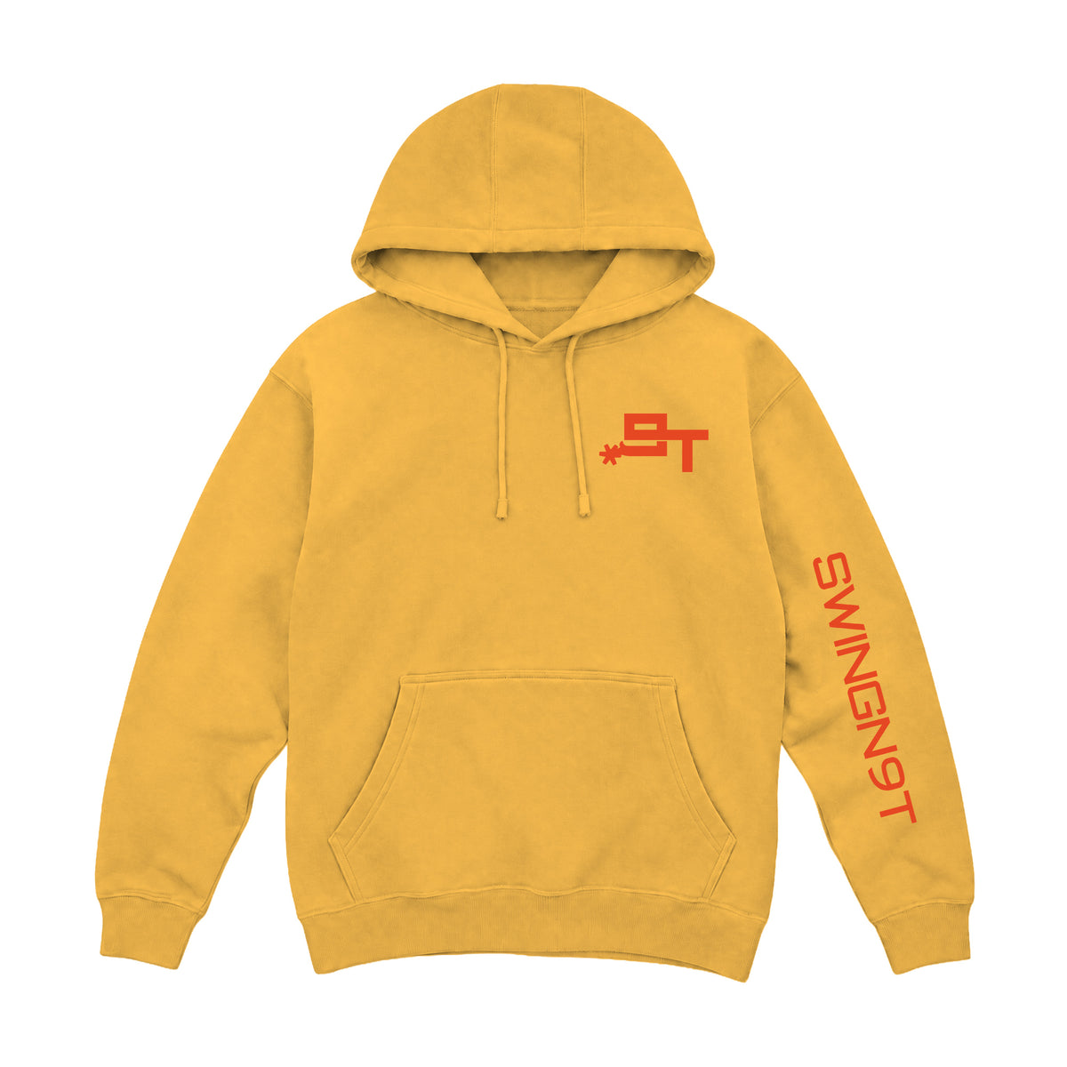 Cowboy Guts Hoodie / Mustard / front on white
