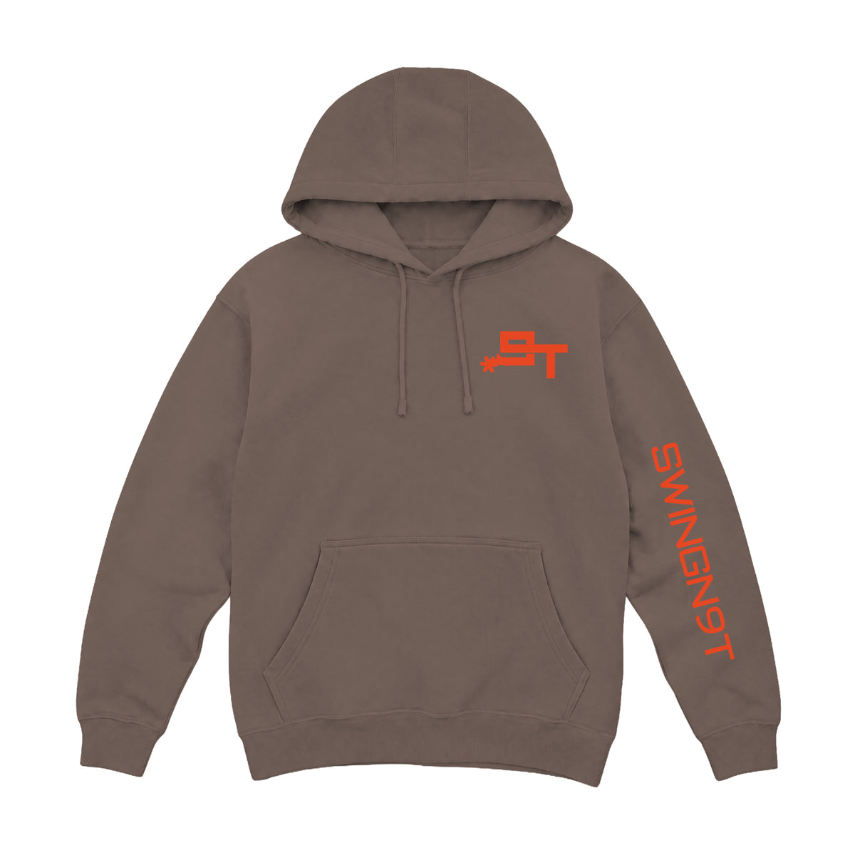 Cowboy Guts Hoodie / Coffee / front on white
