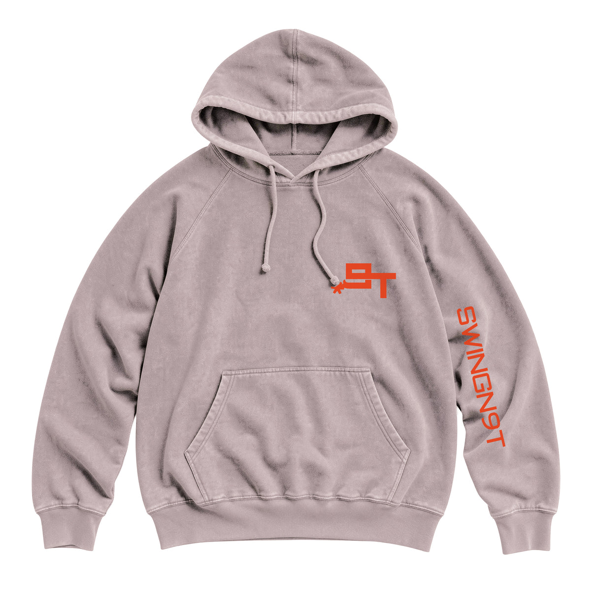 Cowboy Guts Hoodie / Vintage Zinc / front on white