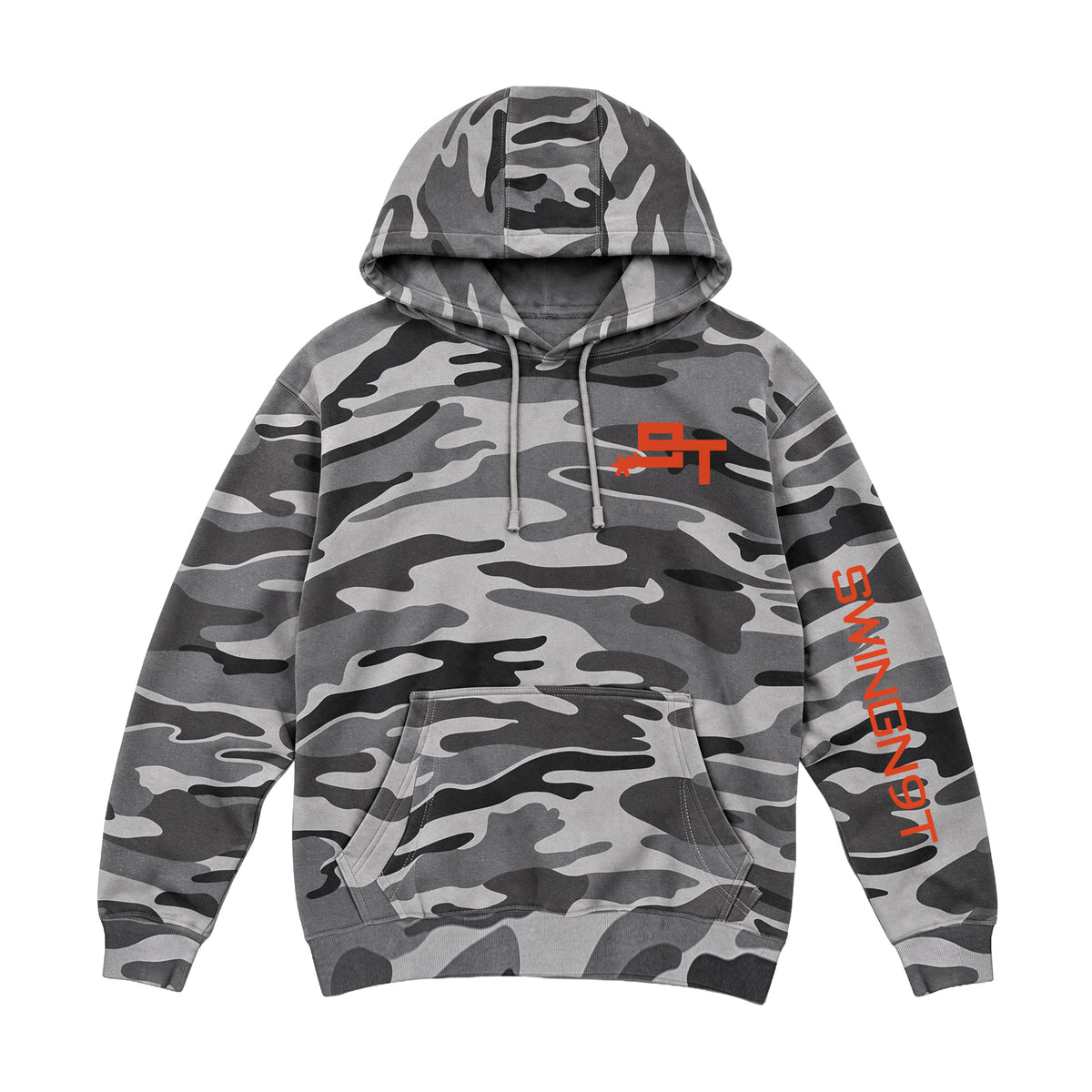 Cowboy Guts Hoodie / Slate Camo / front on white