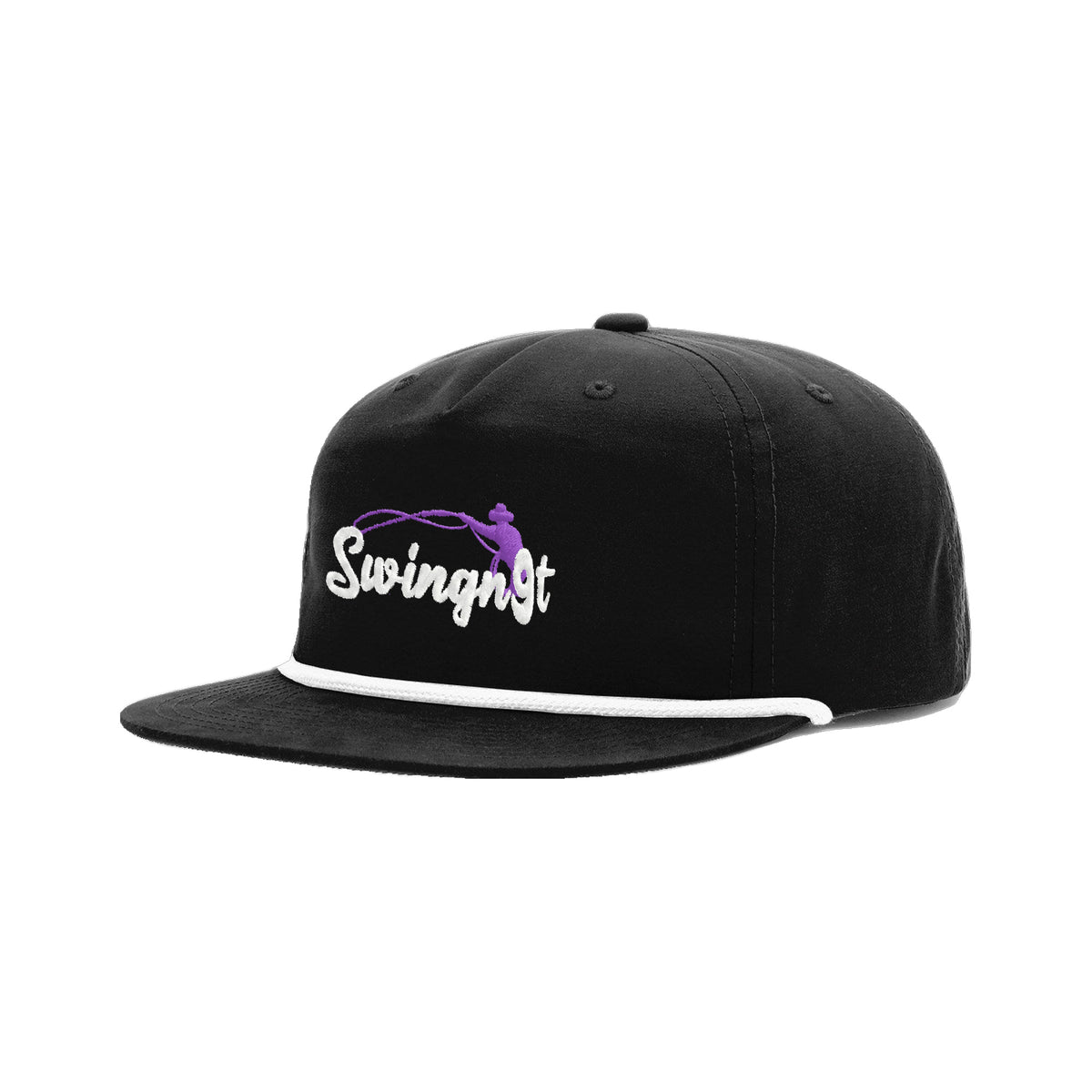 SwingN9T Roping Richardson 256 Hat / Black/White / angle on white
