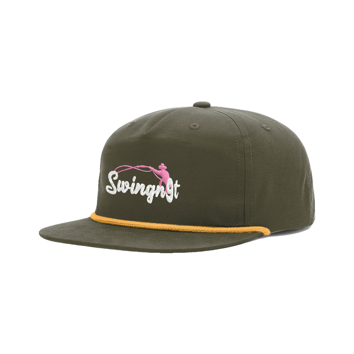 SwingN9T Roping Richardson 256 Hat / Loden/Gold / angle on white