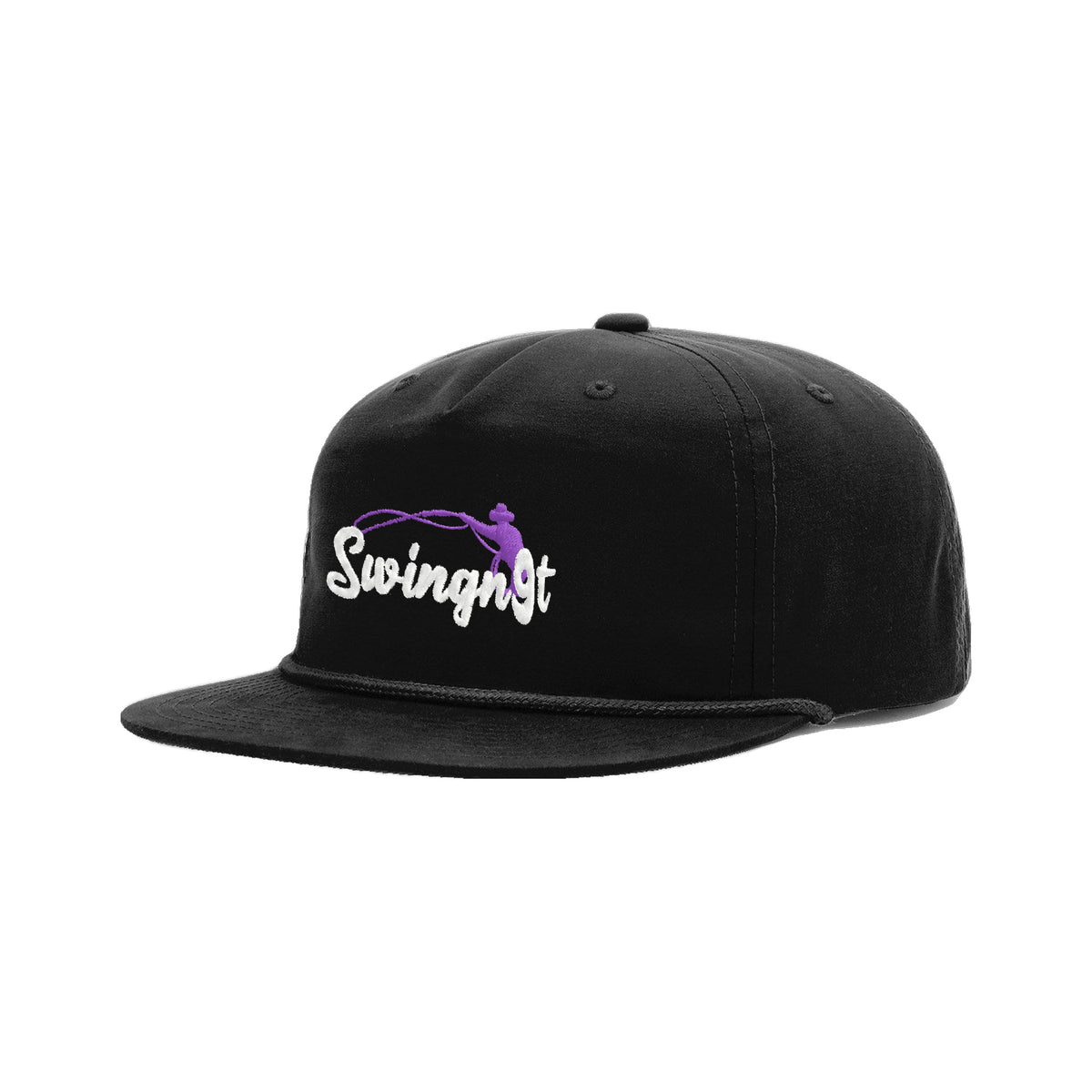 SwingN9T Roping Richardson 256 Hat / Black/Black / angle on white