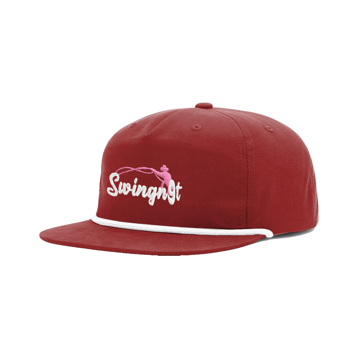 SwingN9T Roping Richardson 256 Hat / Cardinal/White / angle on white