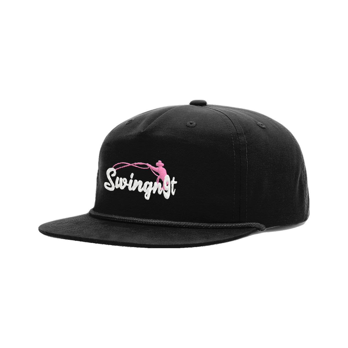 SwingN9T Roping Richardson 256 Hat / Black/Black / angle on white