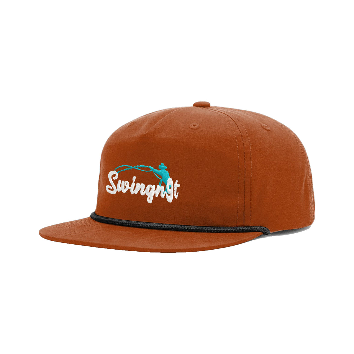 SwingN9T Roping Richardson 256 Hat / Dark Orange/Black / angle on white