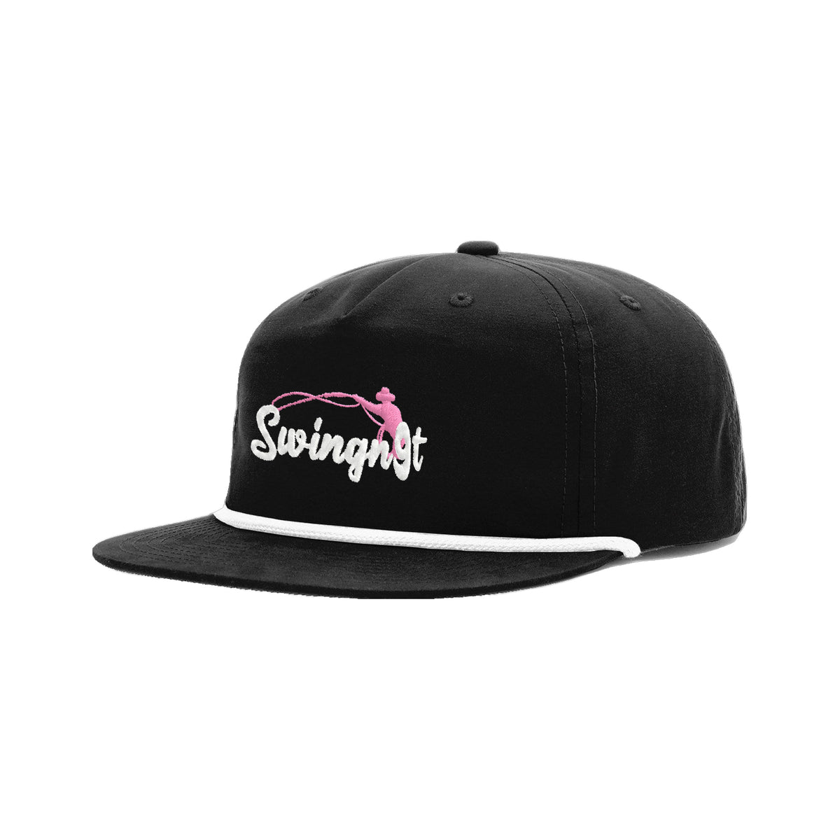 SwingN9T Roping Richardson 256 Hat / Black/White / angle on white
