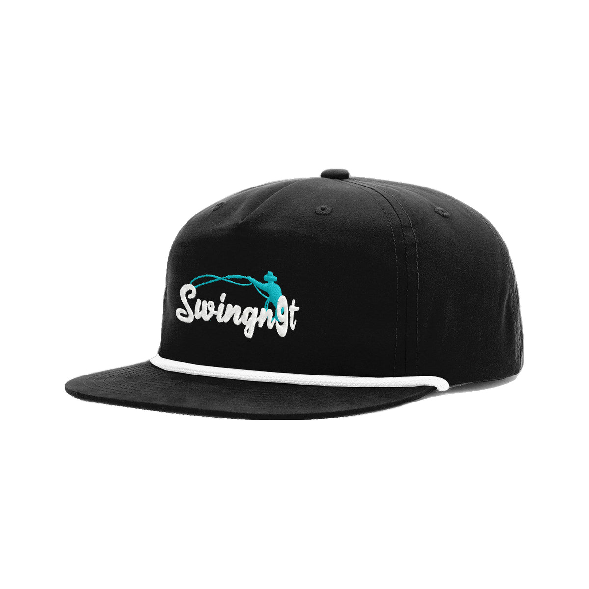 SwingN9T Roping Richardson 256 Hat / Black/White / angle on white