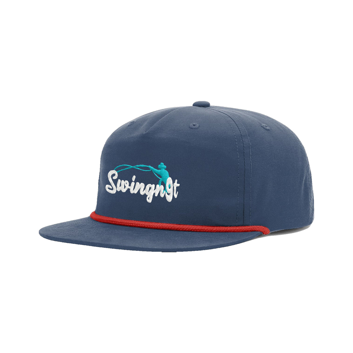 SwingN9T Roping Richardson 256 Hat / Navy/Red / angle on white