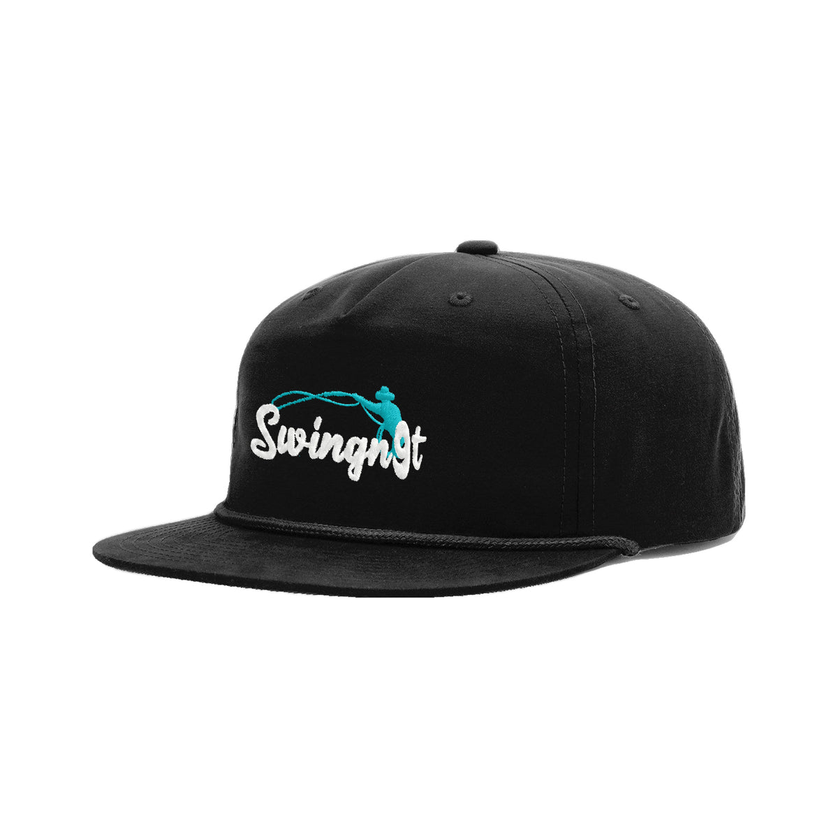 SwingN9T Roping Richardson 256 Hat / Black/Black / angle on white