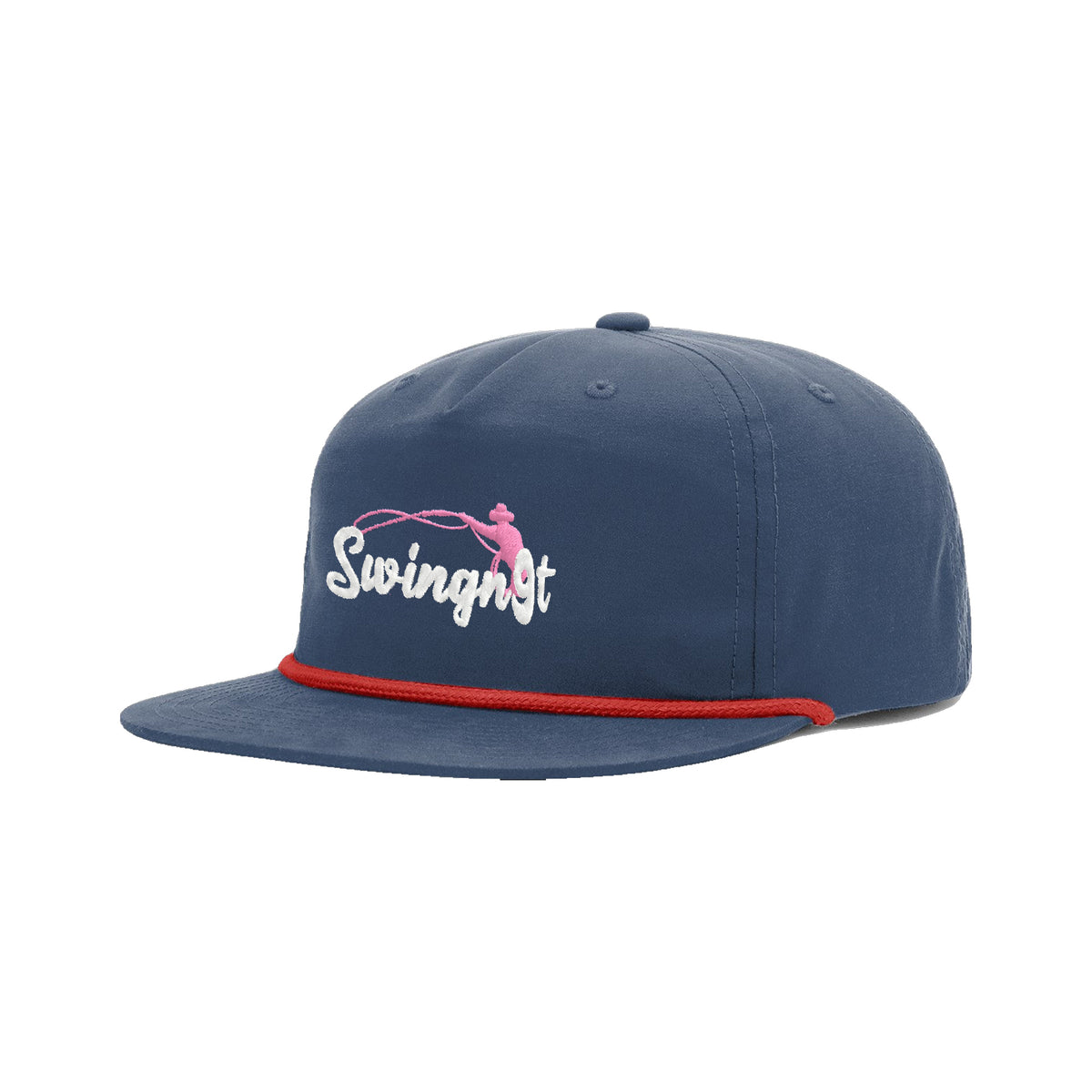 SwingN9T Roping Richardson 256 Hat / Navy/Red / angle on white