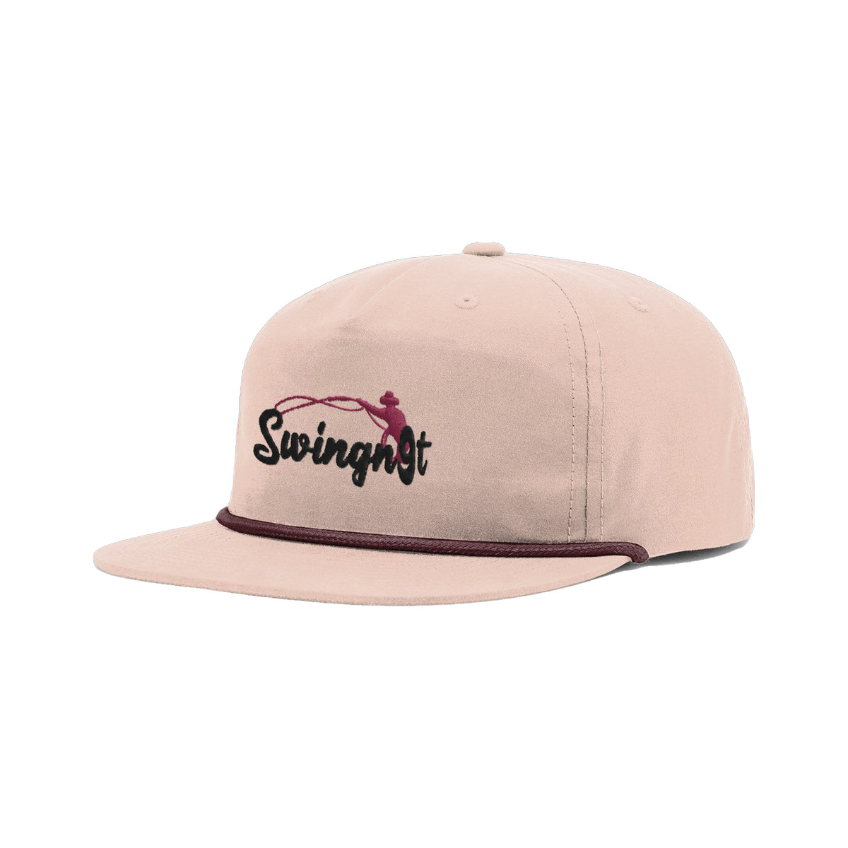 SwingN9T Roping Richardson 256 Hat / Pale Peach/Maroon / angle on white