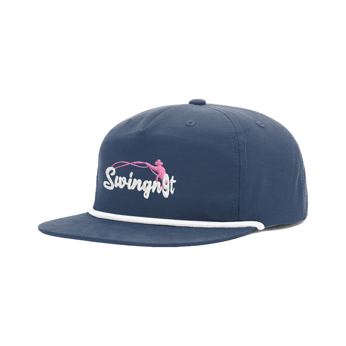 SwingN9T Roping Richardson 256 Hat / Navy/White / angle on white