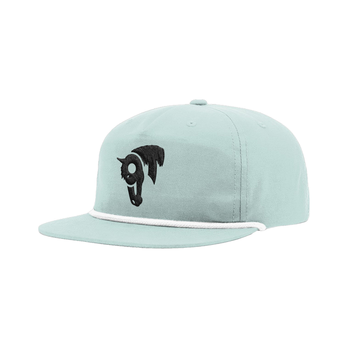 9T Horse Richardson 256 Hat / Dusty Blue/White / angle on white