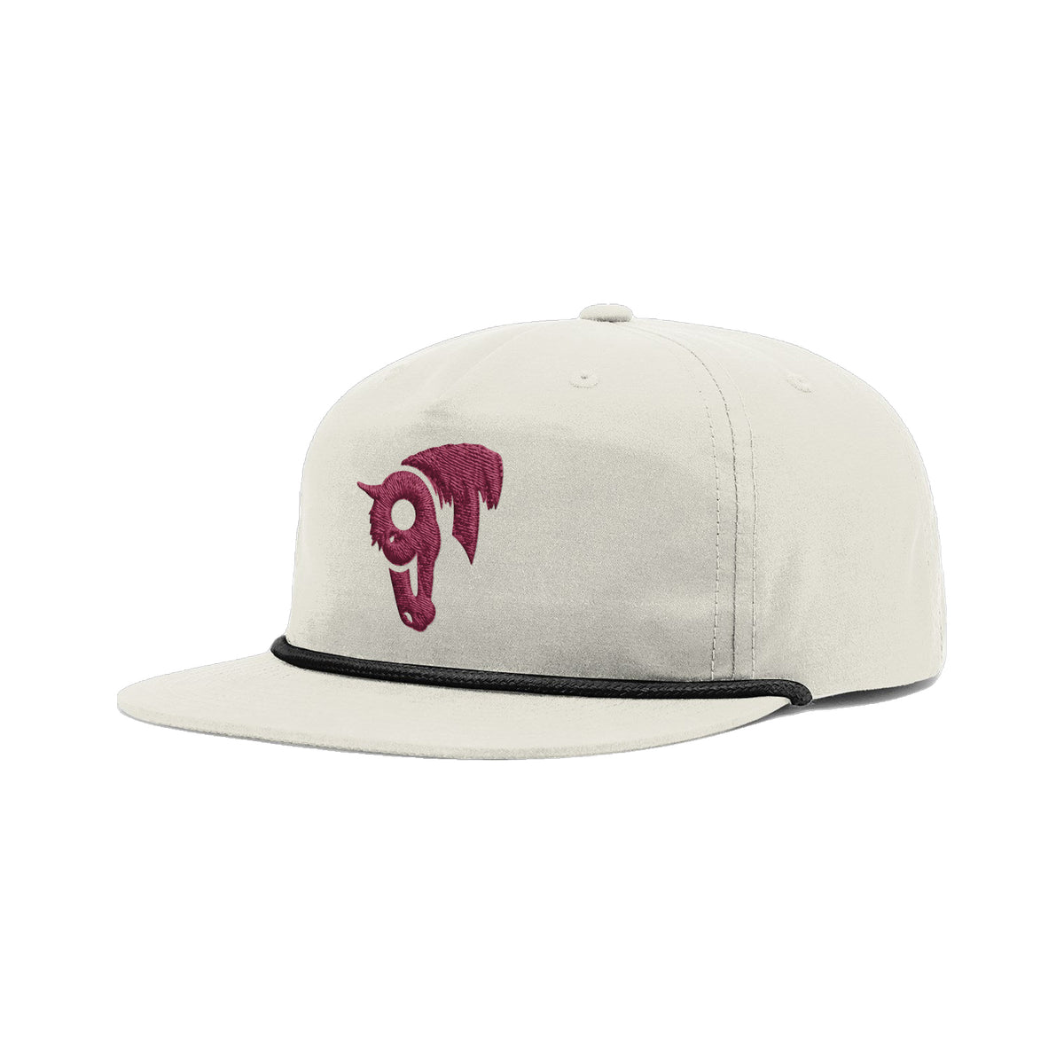 9T Horse Richardson 256 Hat / Birch/Black / angle on white
