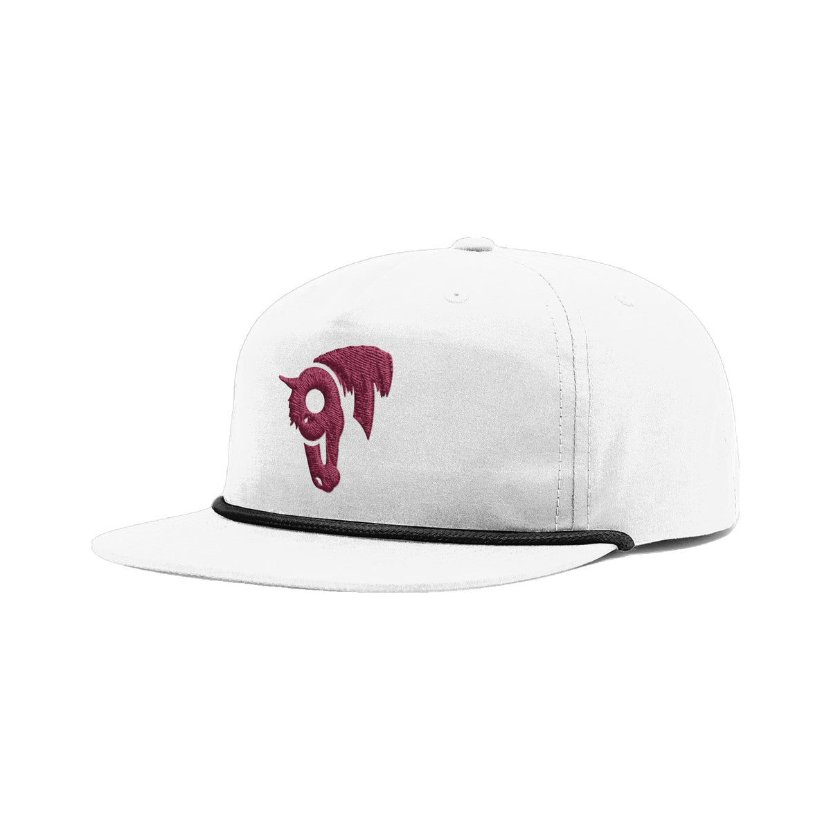 9T Horse Richardson 256 Hat / White/Black / angle on white