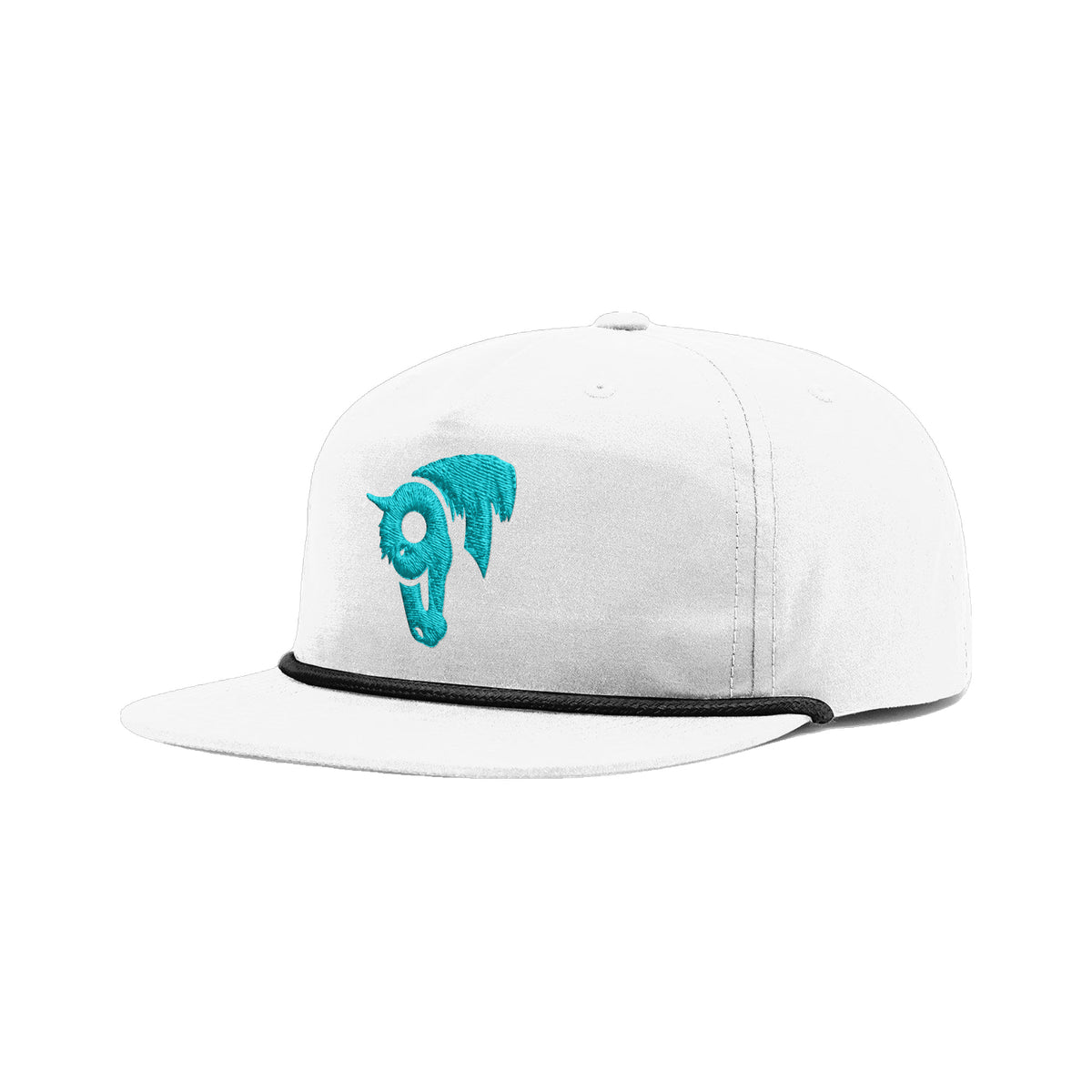 9T Horse Richardson 256 Hat / White/Black / angle on white