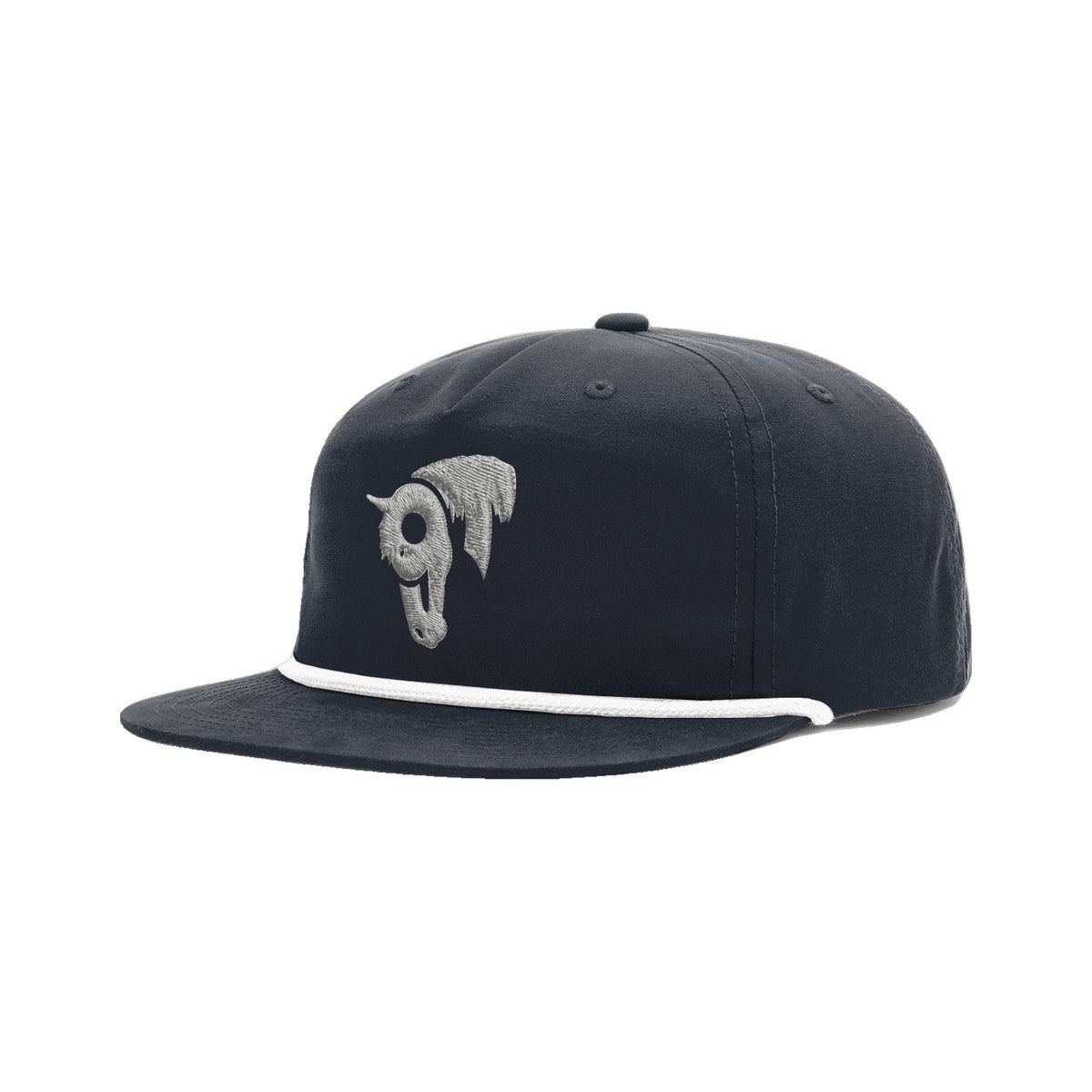 9T Horse Richardson 256 Hat / Midnight Navy/White / angle on white