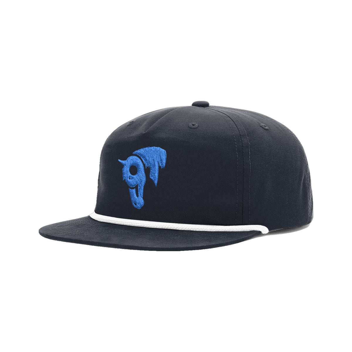 9T Horse Richardson 256 Hat / Midnight Navy/White / angle on white