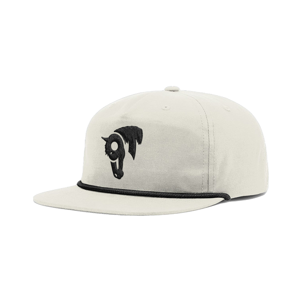 9T Horse Richardson 256 Hat / Birch/Black / angle on white