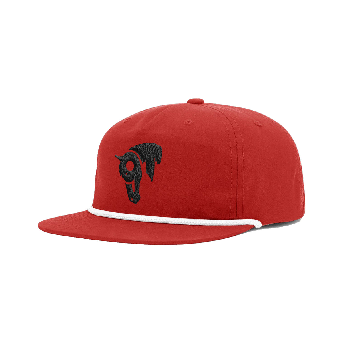 9T Horse Richardson 256 Hat / Red/White / angle on white