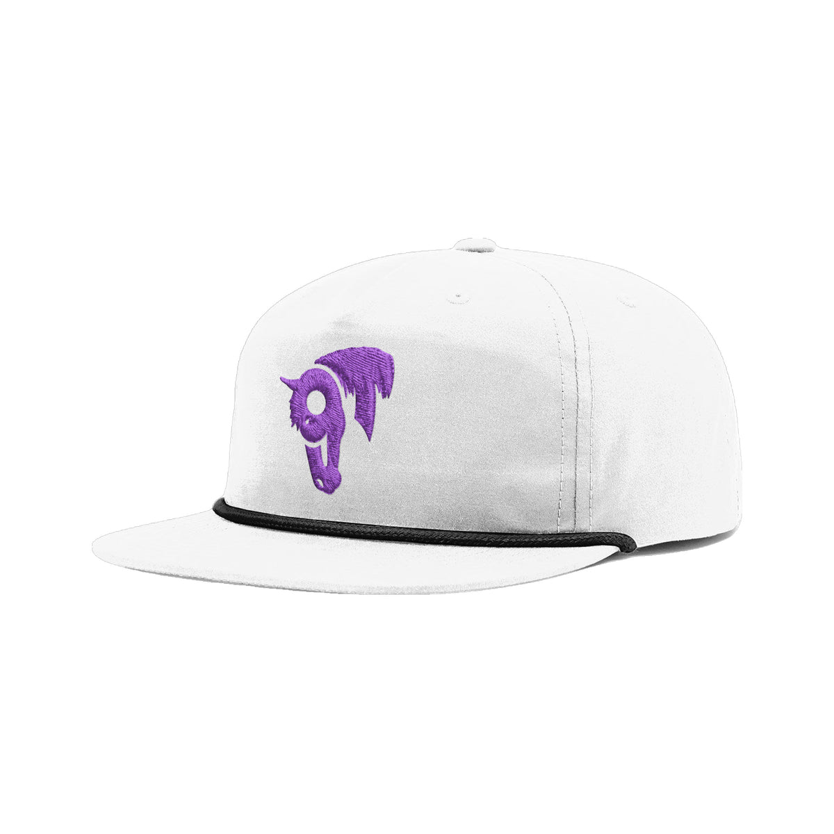 9T Horse Richardson 256 Hat / White/Black / angle on white