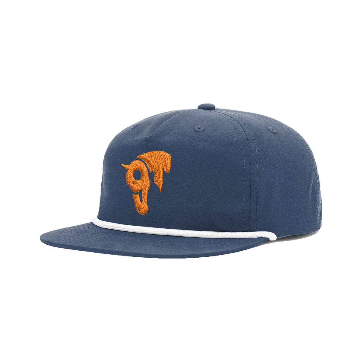 9T Horse Richardson 256 Hat / Navy/White / angle on white