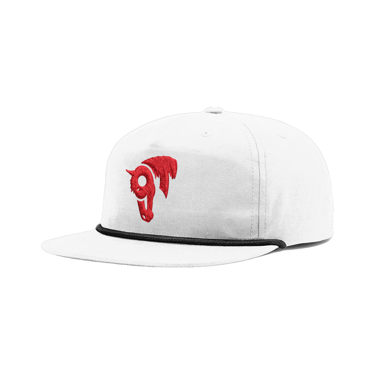 9T Horse Richardson 256 Hat / White/Black / angle on white
