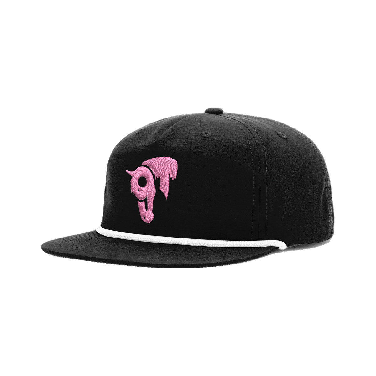 9T Horse Richardson 256 Hat / Black/White / angle on white