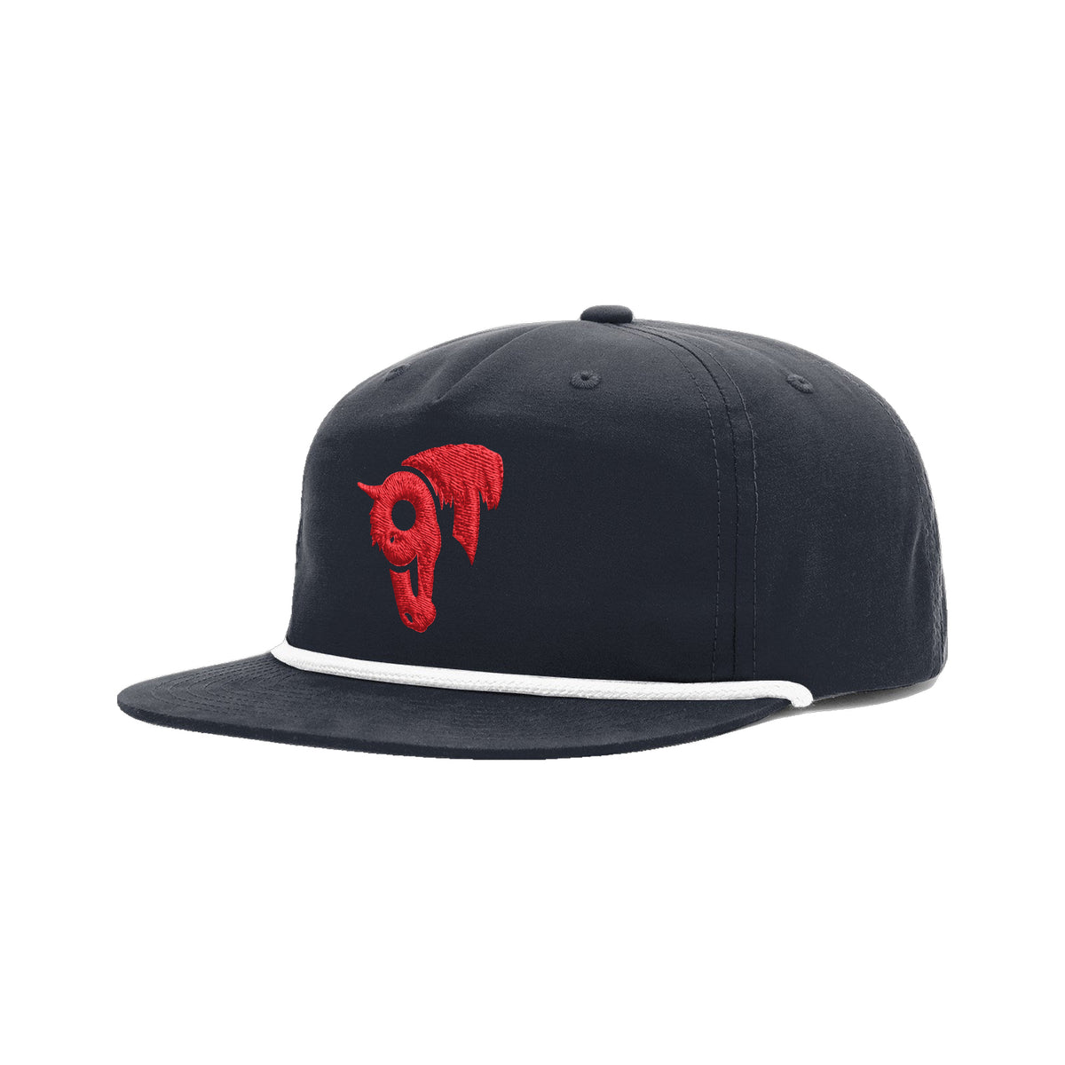 9T Horse Richardson 256 Hat / Midnight Navy/White / angle on white