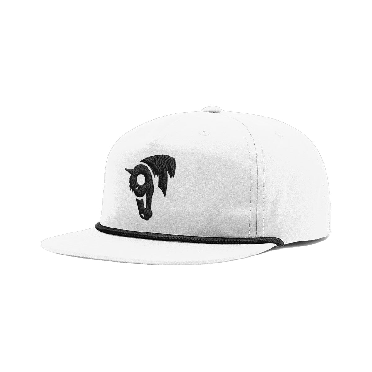 9T Horse Richardson 256 Hat / White/Black / angle on white