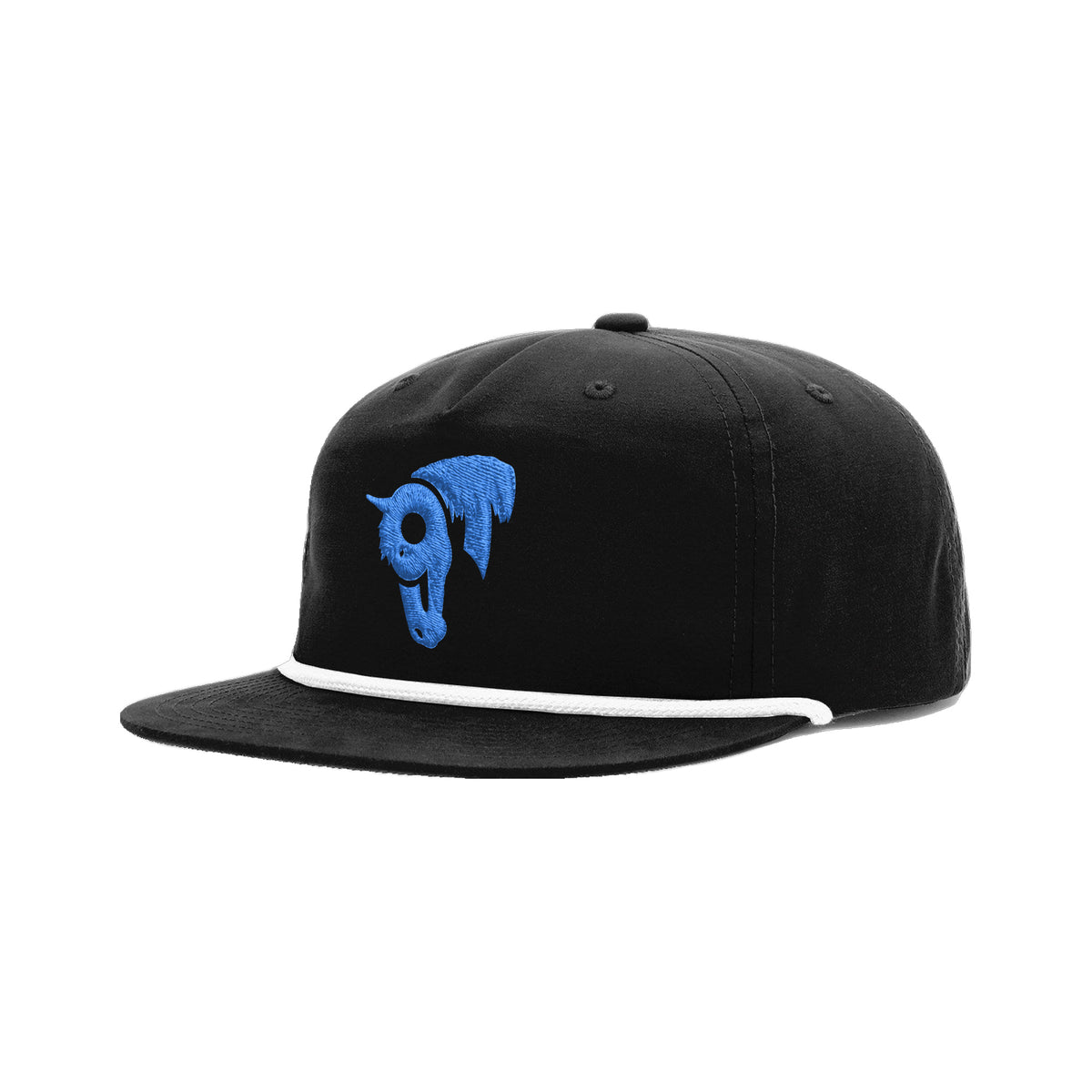 9T Horse Richardson 256 Hat / Black/White / angle on white