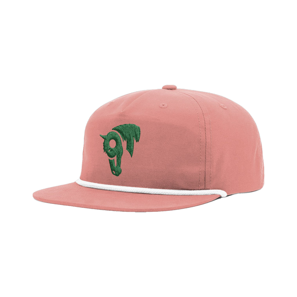 9T Horse Richardson 256 Hat / Dusty Red/White / angle on white