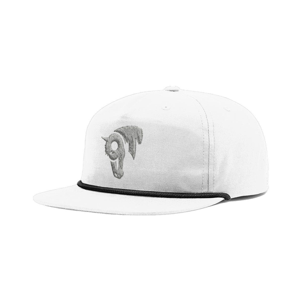 9T Horse Richardson 256 Hat / White/Black / angle on white