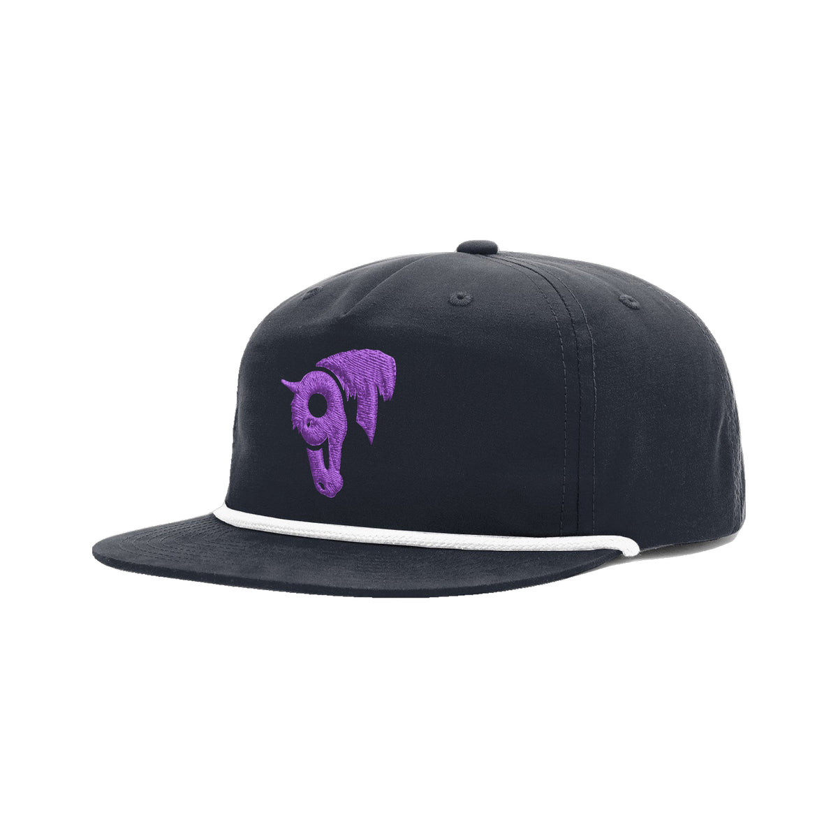 9T Horse Richardson 256 Hat / Midnight Navy/White / angle on white