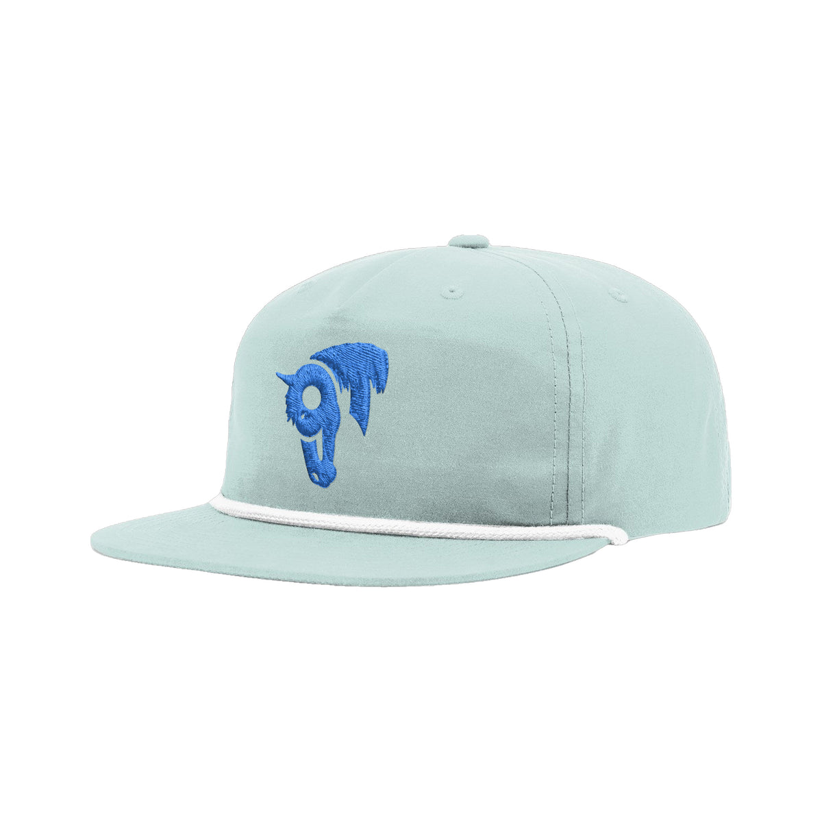 9T Horse Richardson 256 Hat / Dusty Blue/White / angle on white