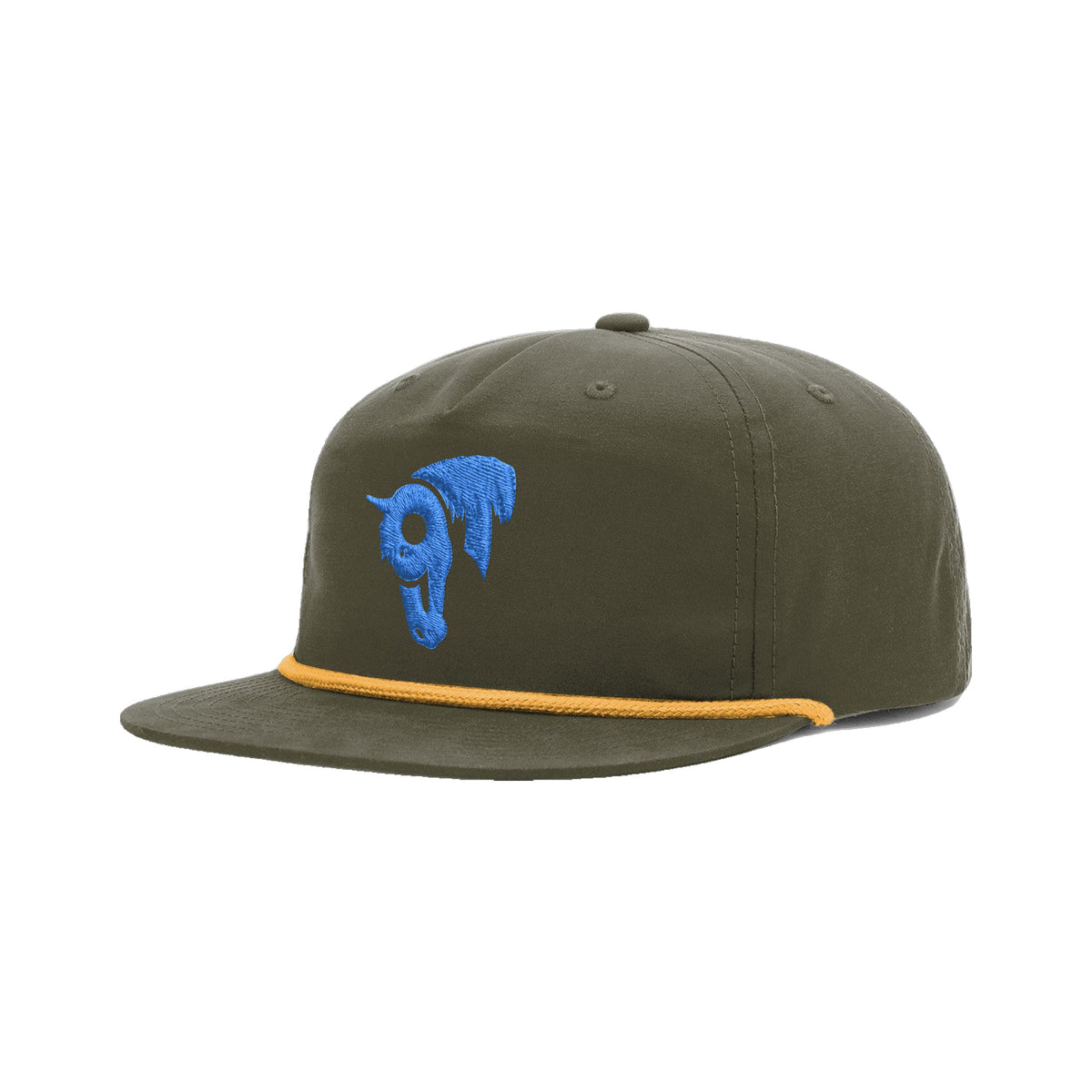 9T Horse Richardson 256 Hat / Loden/Gold / angle on white