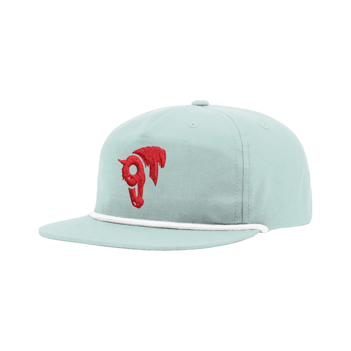 9T Horse Richardson 256 Hat / Dusty Blue/White / angle on white