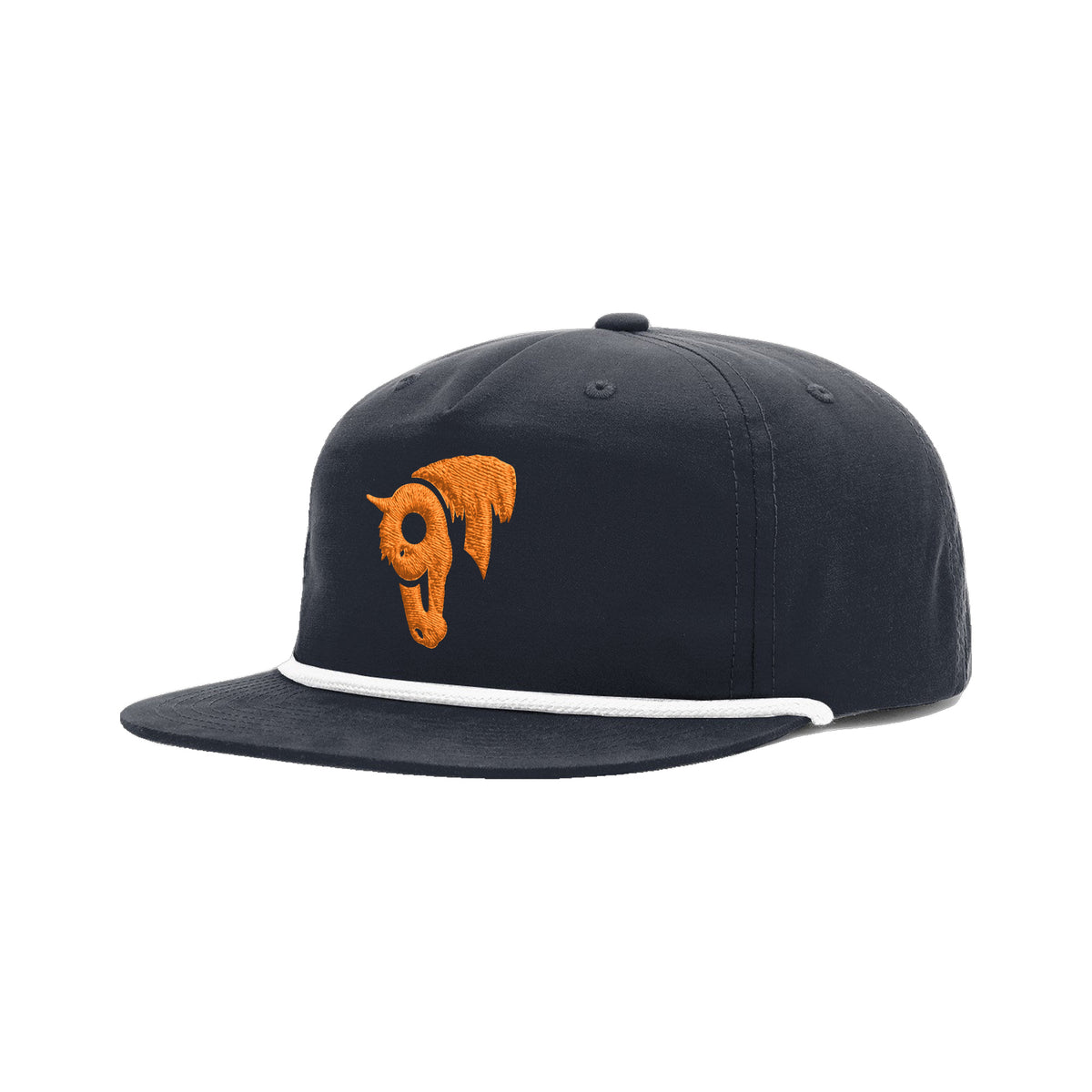 9T Horse Richardson 256 Hat / Midnight Navy/White / angle on white