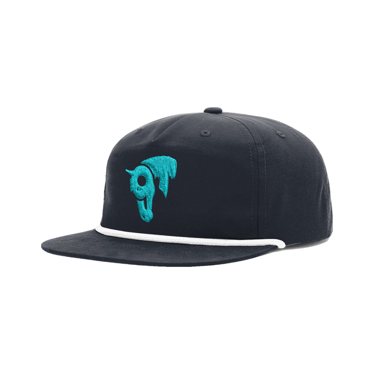 9T Horse Richardson 256 Hat / Midnight Navy/White / angle on white