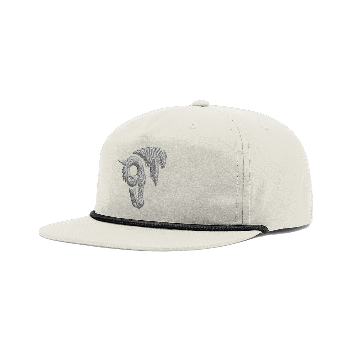 9T Horse Richardson 256 Hat / Birch/Black / angle on white
