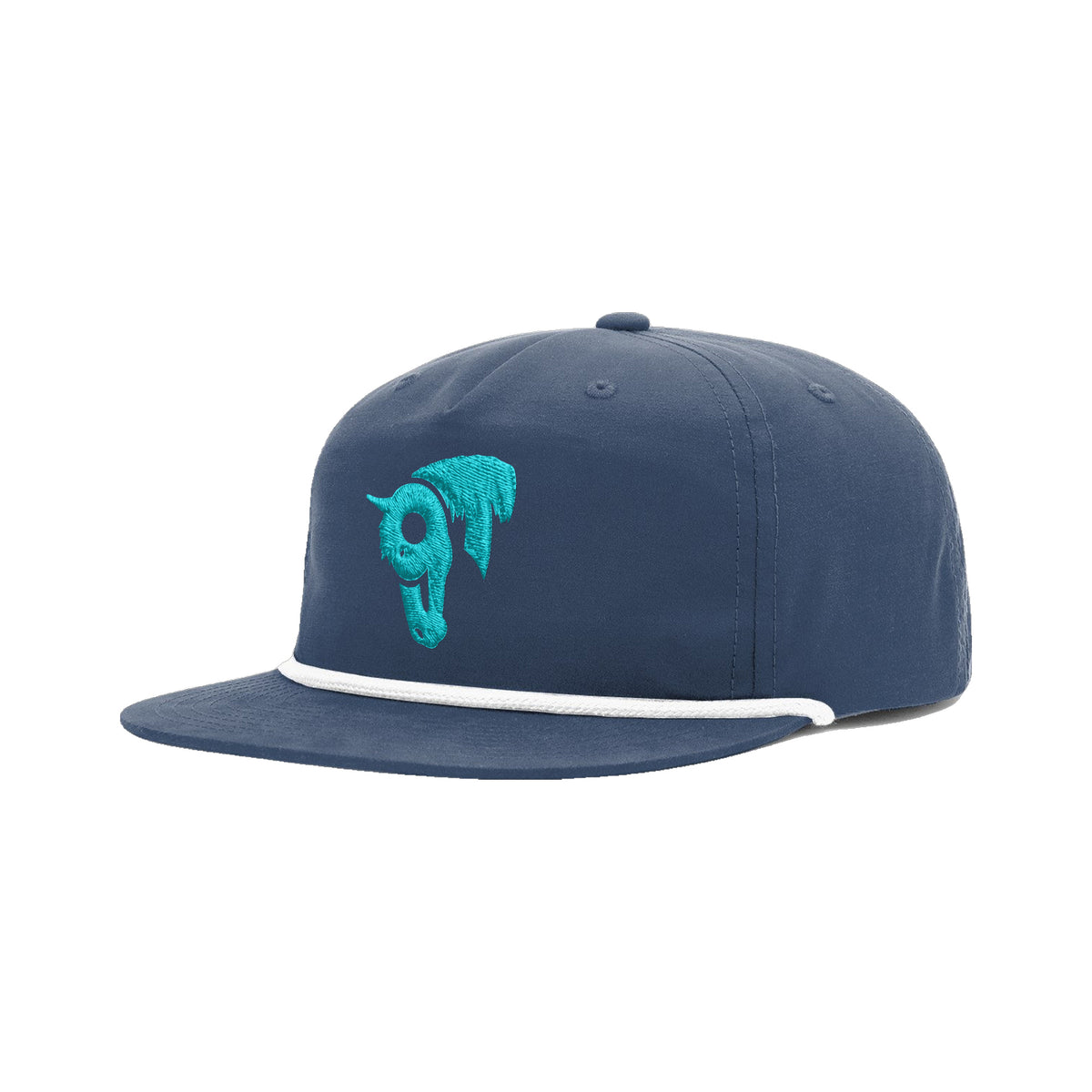 9T Horse Richardson 256 Hat / Navy/White / angle on white