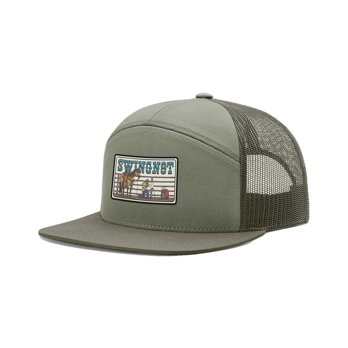 Welder Patch Richardson 168 Hat / Loden / angle on white