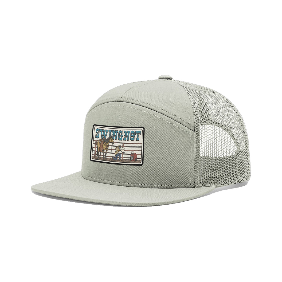 Welder Patch Richardson 168 Hat / Quarry / angle on white