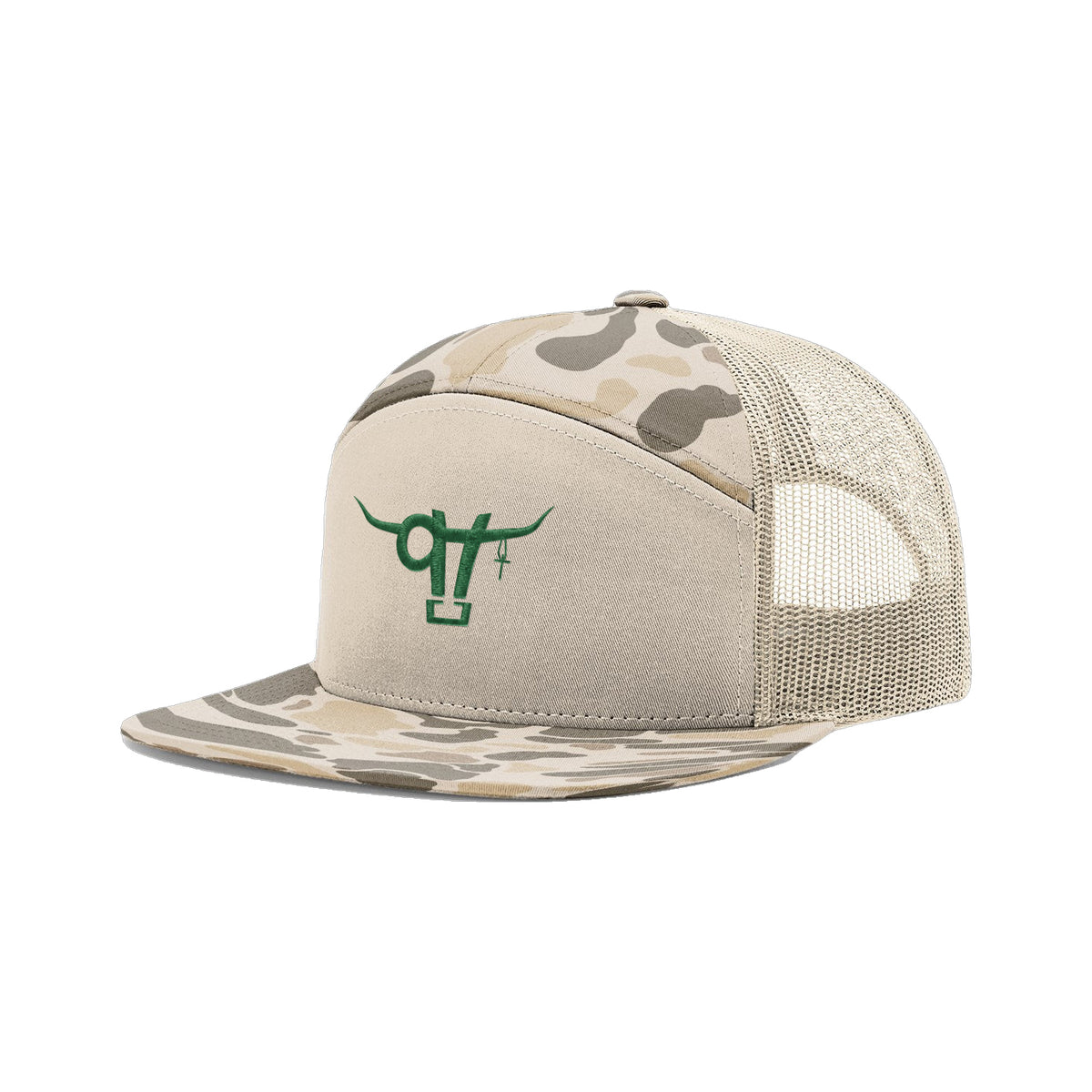 SwingN9T Bull Richardson 168 Hat / Brown Duck Camo / angle on white