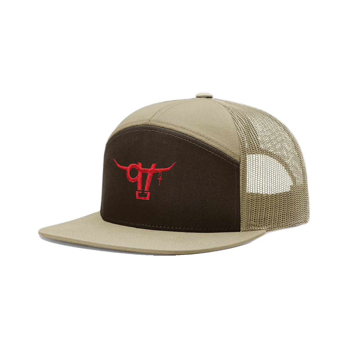 SwingN9T Bull Richardson 168 Hat / Brown/Khaki / angle on white