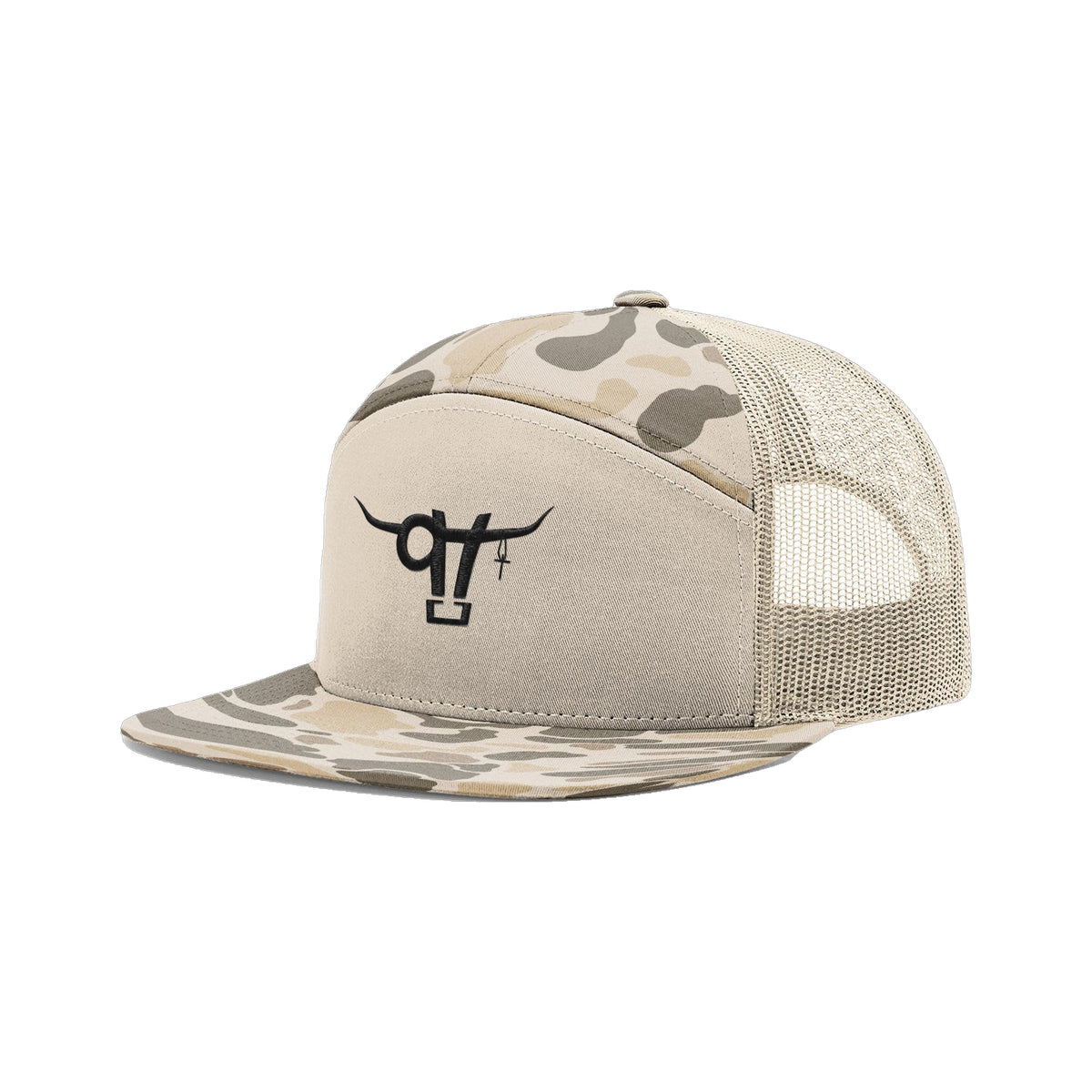 SwingN9T Bull Richardson 168 Hat / Brown Duck Camo / angle on white